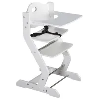 chaise haute basic avec plateau white