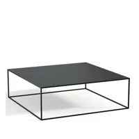 table basse métal acier carrée, romy