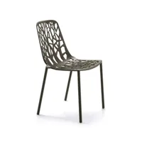chaise de jardin forest - gris métallique
