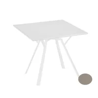 table radice quadra - rectangulaire - taupe - 90 x 90 cm