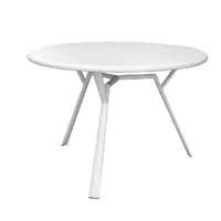 table ronde radice quadra - blanc