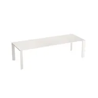 table grande arche à rallonges - blanc - 220 x 100 cm