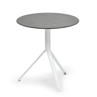 table de bistro trio - ronde - gris roche - blanc - ø 60 cm