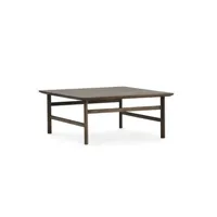 table basse grow  - chêne teinte - 80 x 80 cm