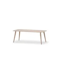 table basse playrectangular - chêne blanc huilé - hauteur 44 cm