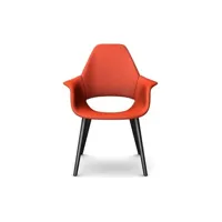 fauteuil organic chair - frêne noir - hopsak - orange