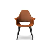 fauteuil organic chair - frêne noir - hopsak - cognac