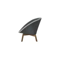 fauteuil lounge peacock  - gris clair