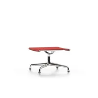 chaise en aluminium - ea 125 - tabouret - poli - hopsak - rouge/cognac