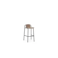 chaise de bar studio - marron - h 75 cm