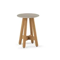 table d'appoint haute mbrace  - taupe
