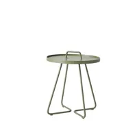 table d'appoint on the move  - vert olive - ø 44 cm