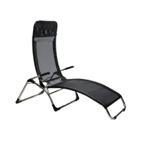 chaise longue fiam samba - noir