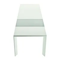 table grande arche à rallonges - blanc - 160 x 90 cm