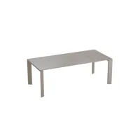 table grande arche à rallonges - taupe - 160 x 90 cm