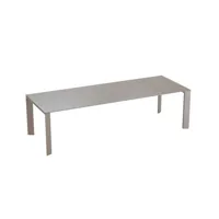 table grande arche à rallonges - taupe - 220 x 100 cm