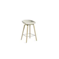 about a stool aas 33 - chêne savonné - coda100 - repose-pied acier inoxydable - hauteur d'assise 75 cm