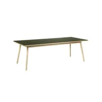 table de salle à manger c35 - olive - 95 x 220 cm