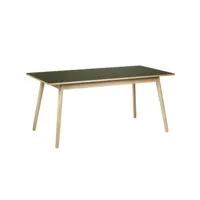 table de salle à manger c35 - olive - 160 cm