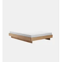 lit zians avec pied continu - chêne - sans tête de lit - 180 x 200 cm