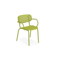 chaise avec accoudoirs mom  - vert