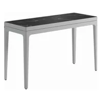 table console grid petite - blanc - céramique nero