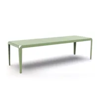 table bended - pale green - 270 x 90 cm