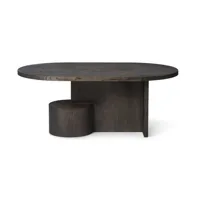 table basse insert - frêne noir
