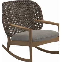 fauteuil à bascule kay low back - robben grey - osier brindle