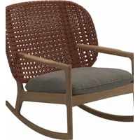 fauteuil à bascule kay low back - fife vesterhav sand - osier cuivre