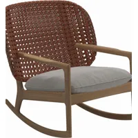 fauteuil à bascule kay low back - tuck malt - osier cuivre
