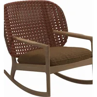 fauteuil à bascule kay low back - wave russet - osier cuivre