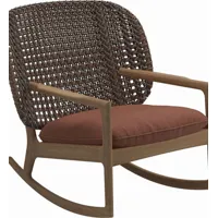 fauteuil à bascule kay low back - blend clay - osier brindle