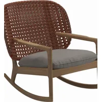 fauteuil à bascule kay low back - dot nimbus - osier cuivre