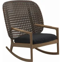fauteuil à bascule kay high back - fife nightshade - osier brindle