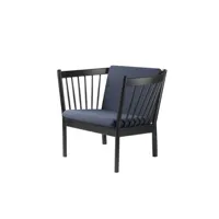 j146 fauteuil - bleu foncé - noir