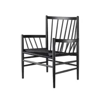 fauteuil de salon j82 - noir - noir