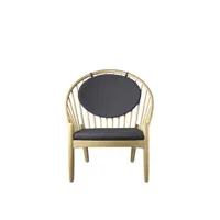 fauteuil j166 jørna - chêne - gris foncé