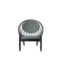 fauteuil j166 jørna - noir - vert foncé
