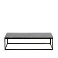 mellow - table basse en métal et marbre 120x60cm