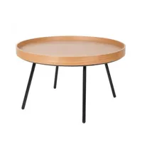oak tray - table basse ronde ø 78cm chêne - chêne