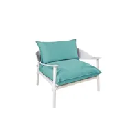 fauteuil lounge terramare  - couleur rouille