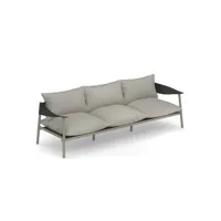 sofa terramare  - 3 places - écru - noir