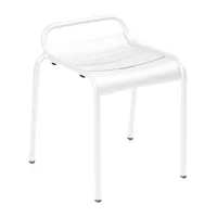 tabouret luxembourg - 01 blanc coton