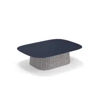 table basse carousel - rectangulaire - bleu foncé / gris