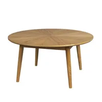 fabio - table basse d'appoint ronde en bois ø80cm