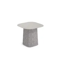 table basse carousel - ciment / gris - carré