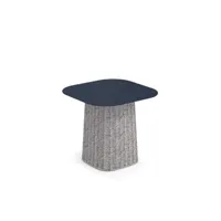 table basse carousel - carré - bleu foncé / gris