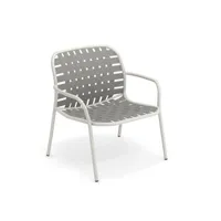 fauteuil lounge yard - blanc/ gris-vert