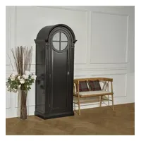 madison - armoire bonnetière style romantique en bois massif, 1 porte,